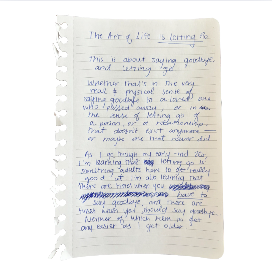 The Art of Life (is letting go)